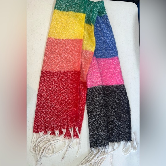 Accessories - Rainbow Colorblock Scarf